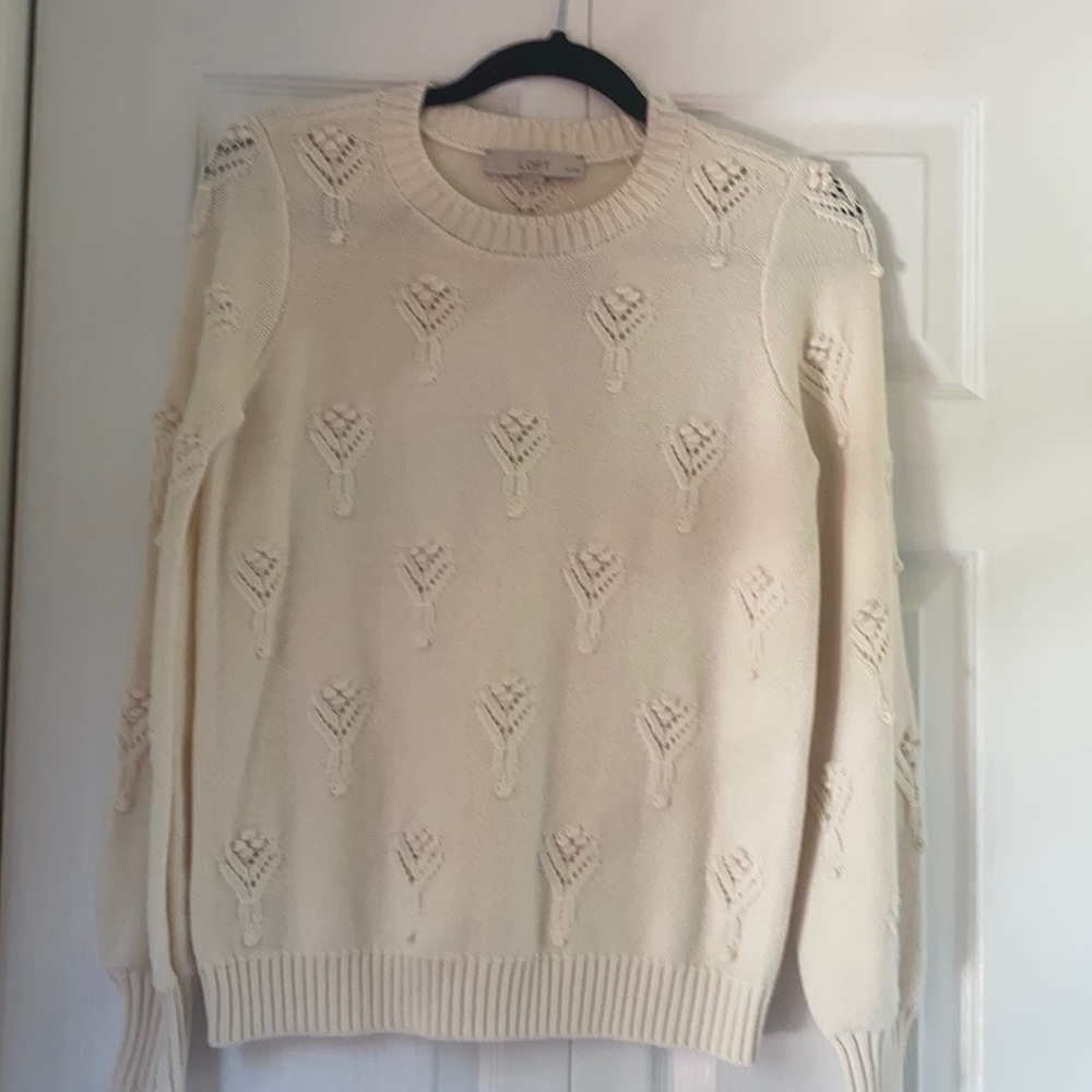 NWT Loft Cream Sweater